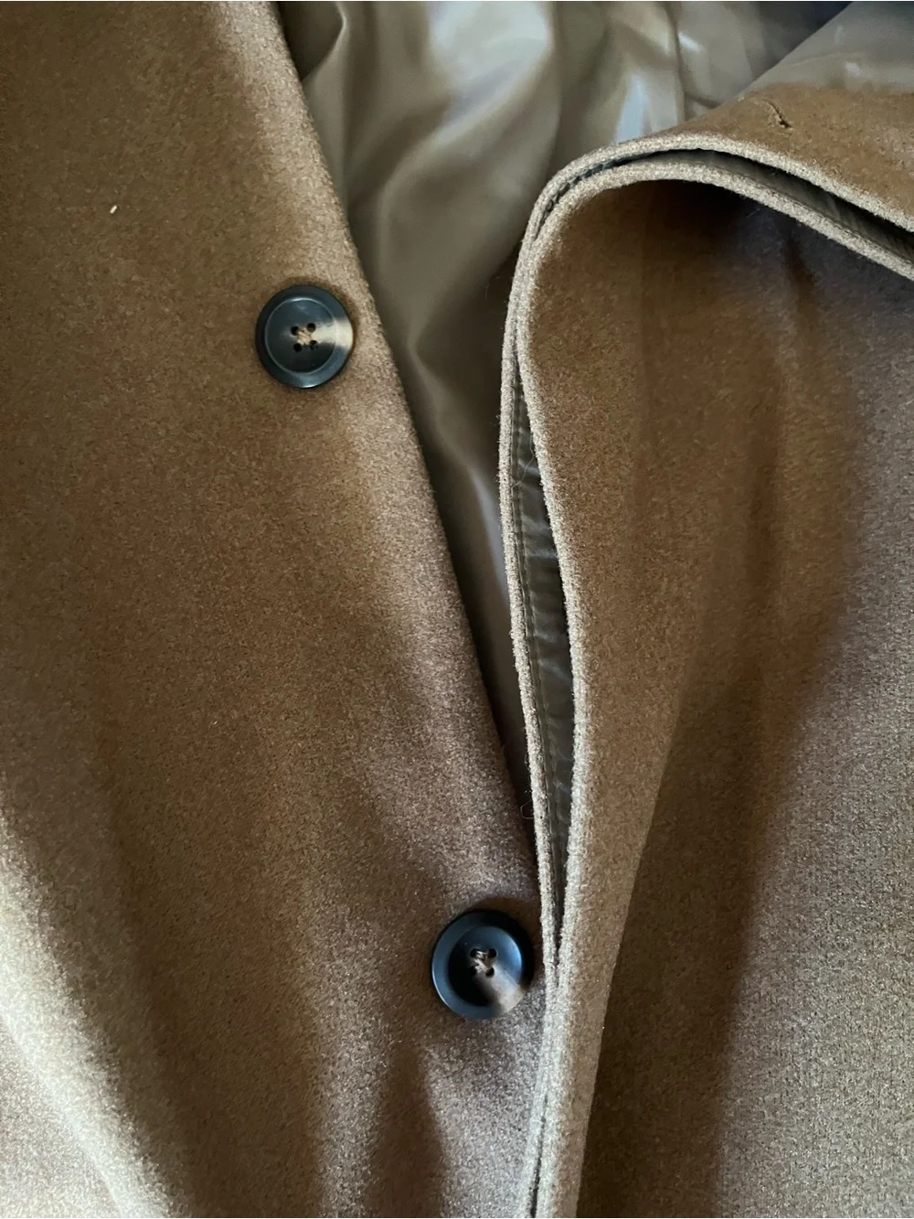 NWT Men’s ASOS DESIGN wool look overcoat in tobacco Fall Winter Classic XL